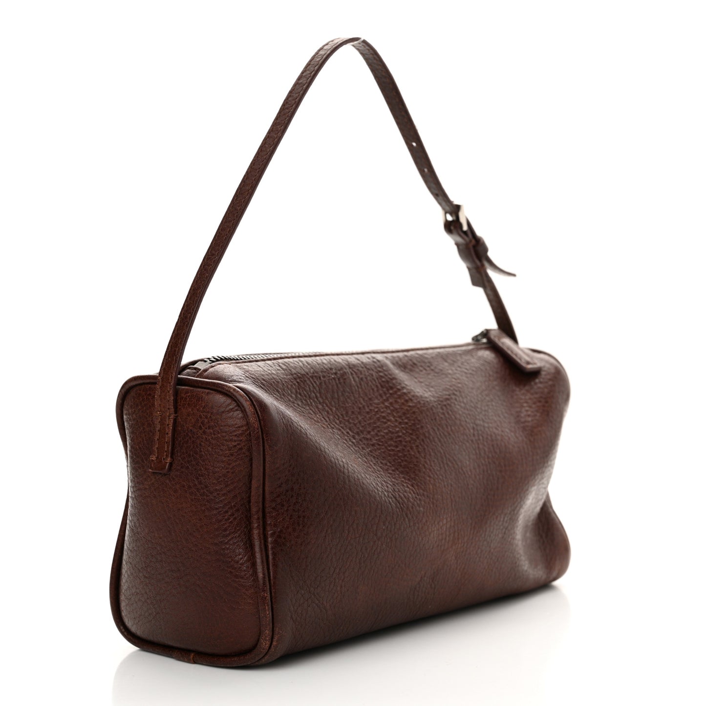 Grained Calfskin 90's Bag Burnt Wood