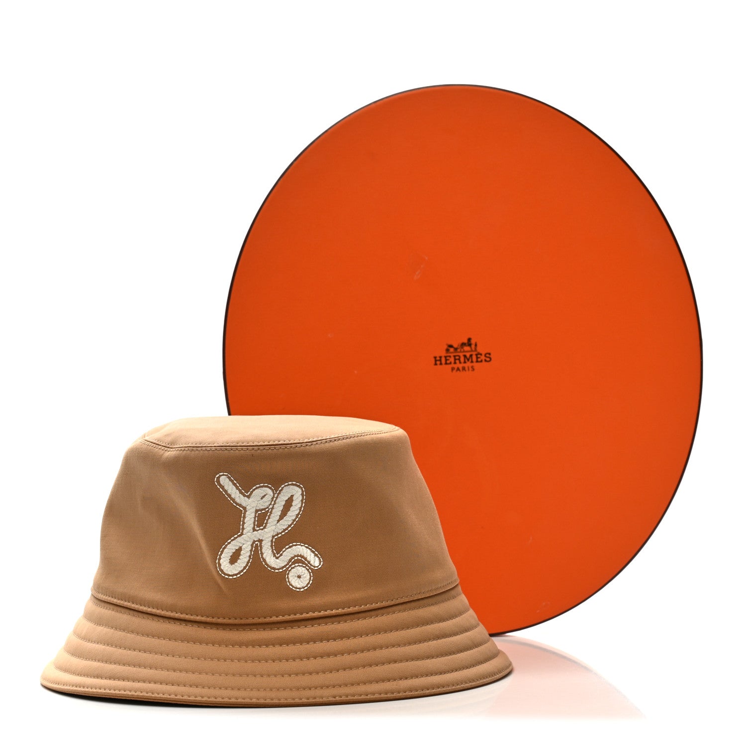 Hermes Cotton Harper H Nautic Bucket Hat 58 Biscuit 1760118