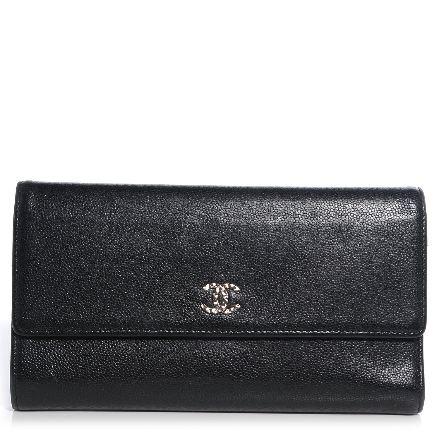 Chanel Caviar CC Large Flap Wallet Black 1 of 8