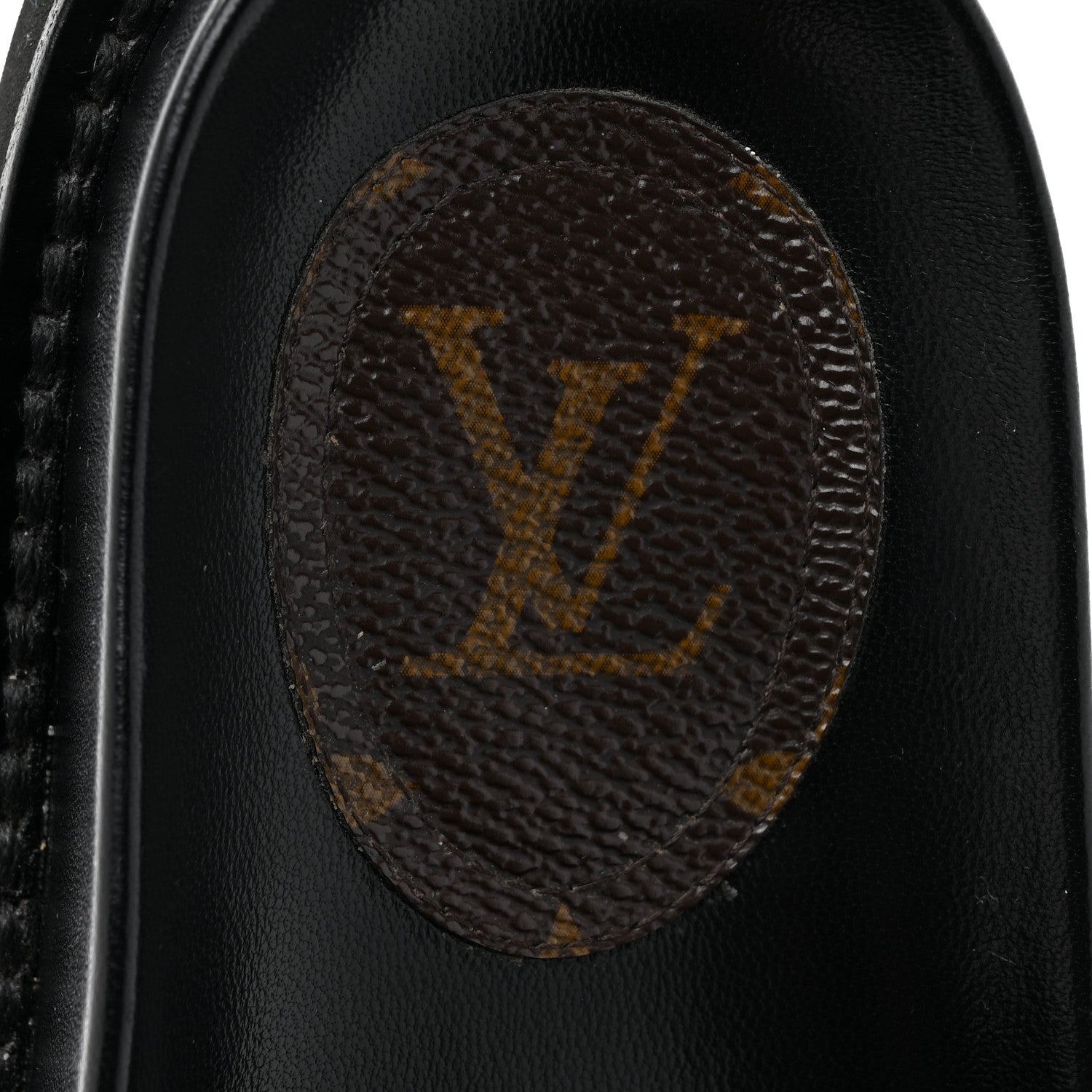 Louis Vuitton Calfskin Womens Pool Pillow Sunset Mules 36 Black 8 of 11