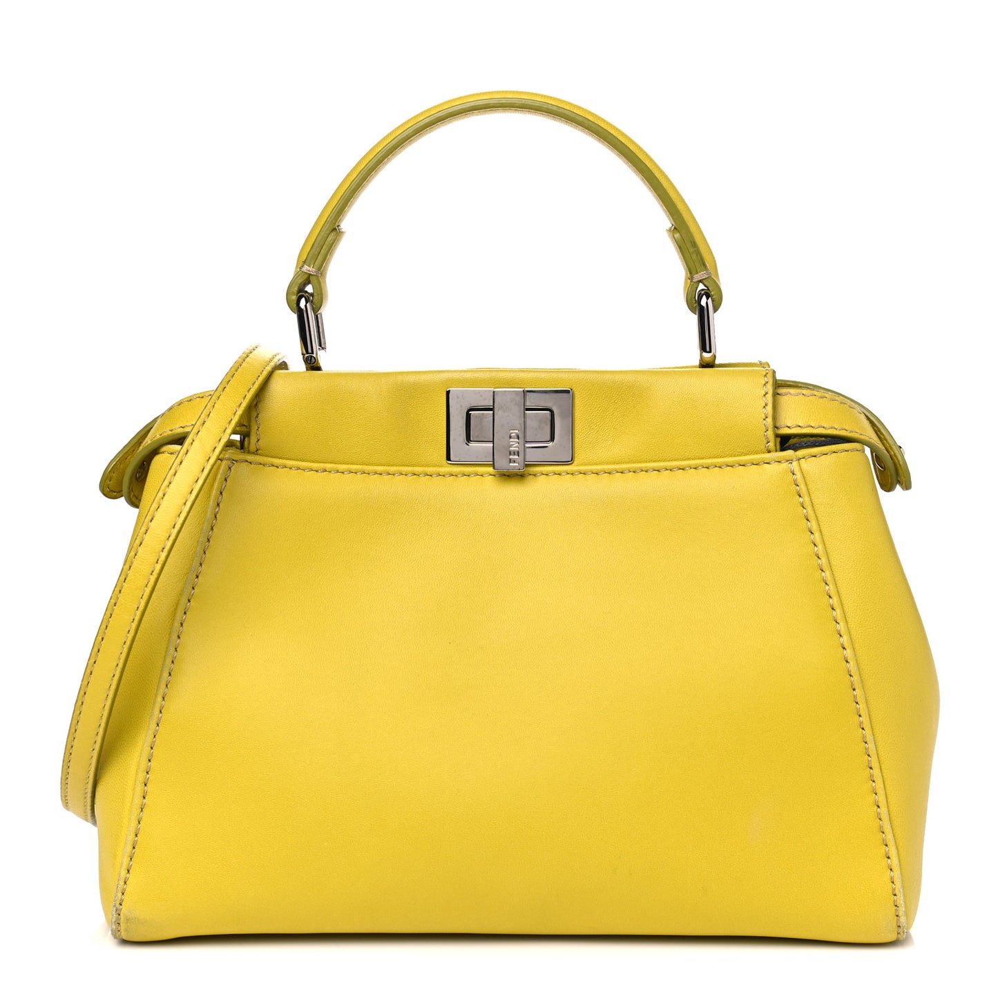 Nappa Mini Peekaboo Iconic Satchel Lime