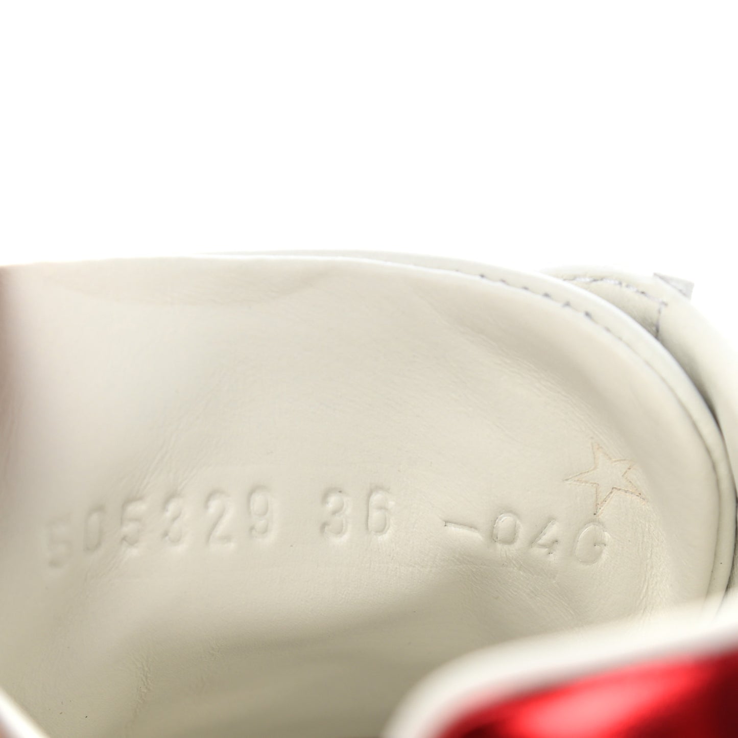 Calfskin Ayers Web Crystal LOVED Womens New Ace Sneakers 36 White