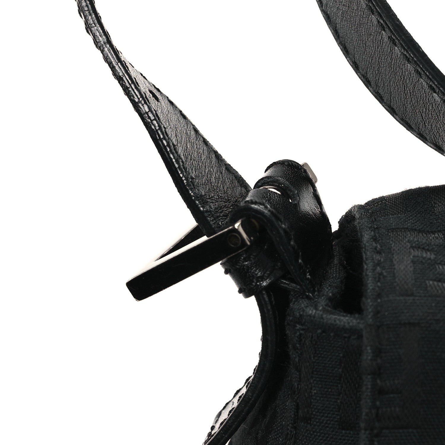 Fendi Zucchino Mama Baguette Black 13 of 14