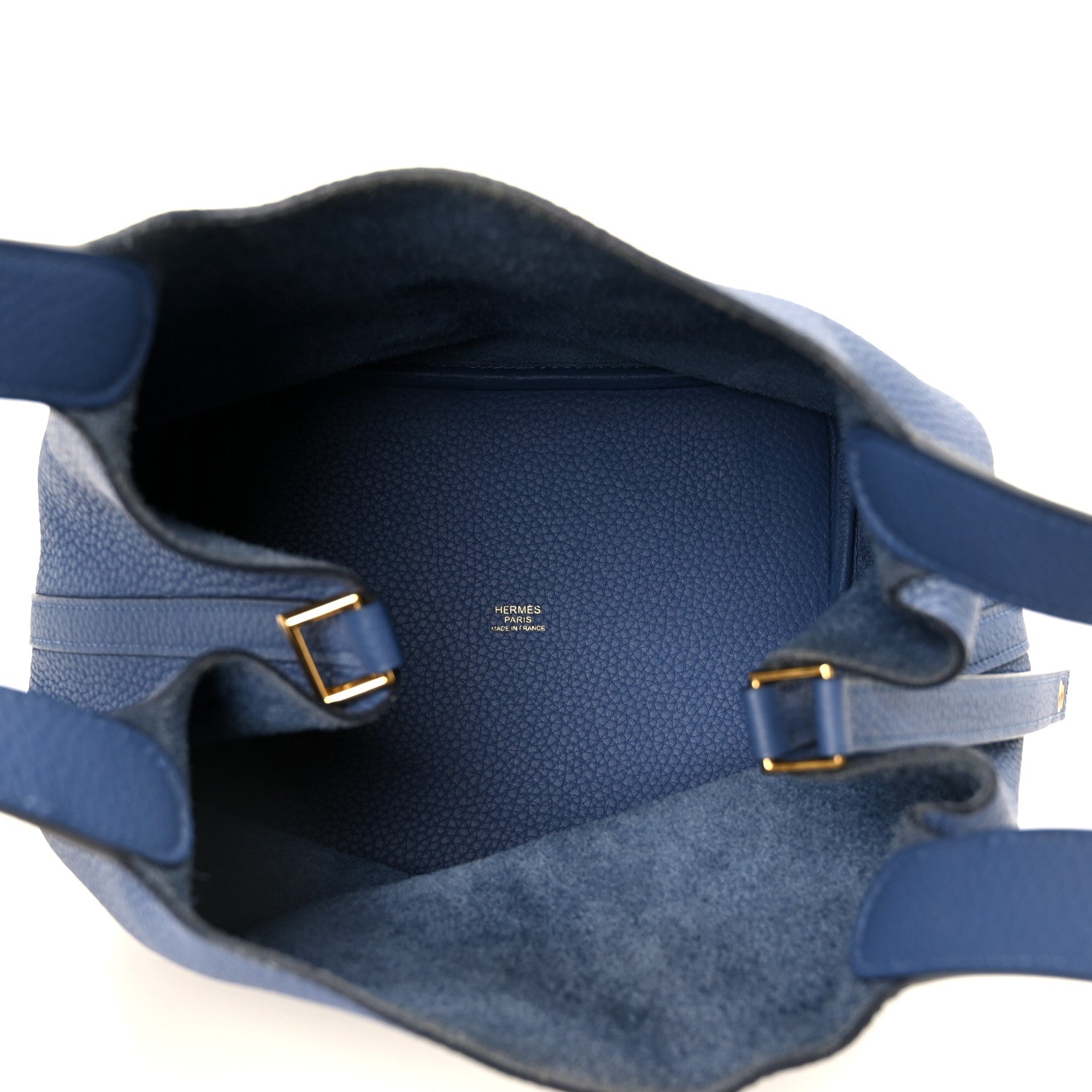 Hermes Taurillon Clemence Picotin Lock 22 MM Bleu Brighton 1842361