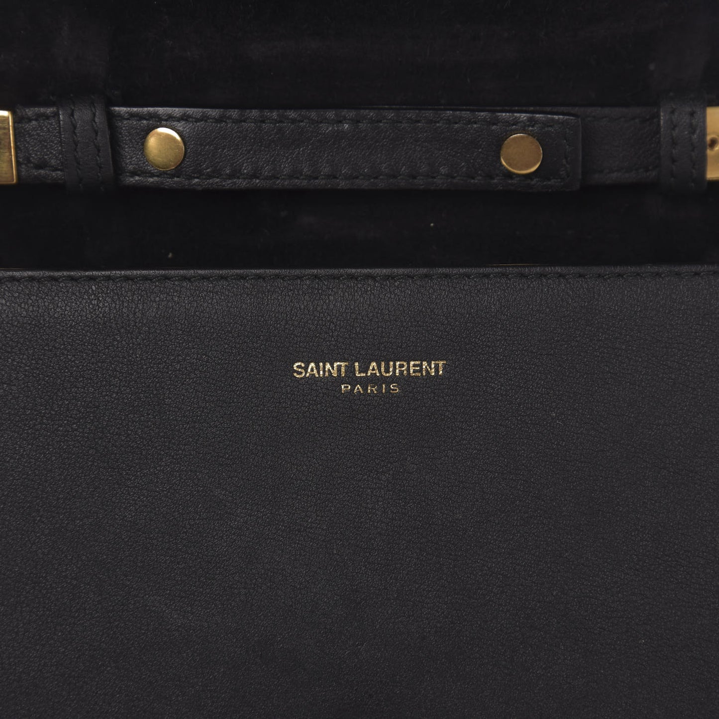 Calfskin Classic Y Ligne Chain Wallet Black