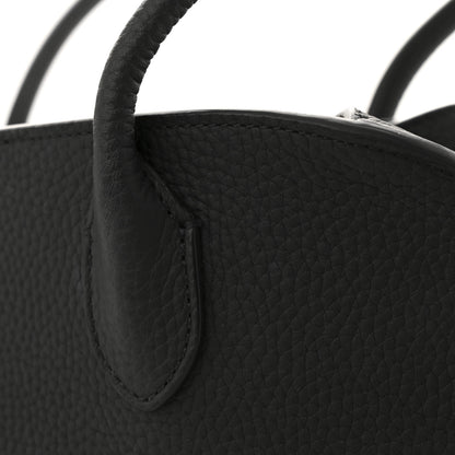 The Row Grained Calfskin Margaux Shoulder 12 Black 10 of 11