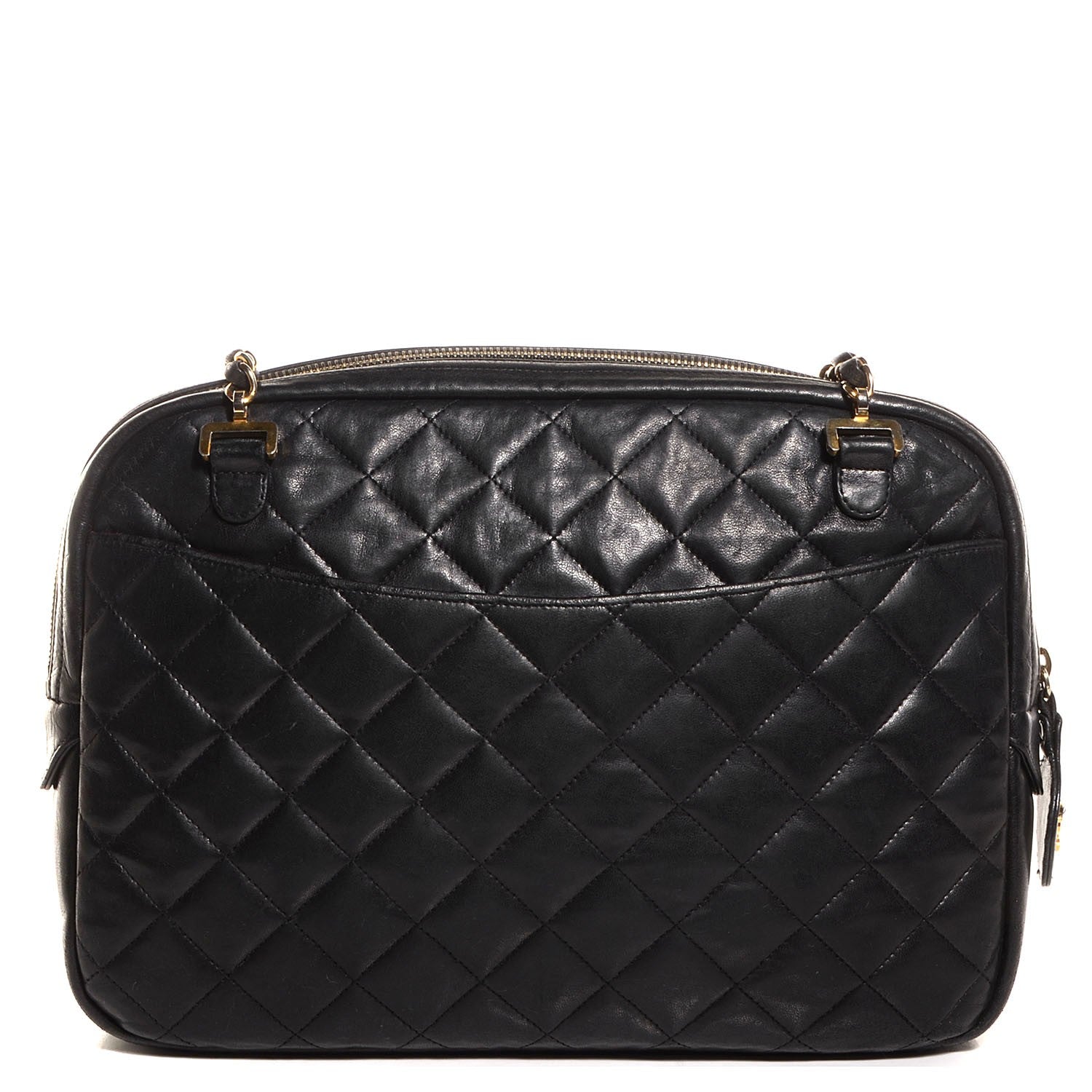 Chanel Lambskin Quilted Camera Case Black 1 of 10