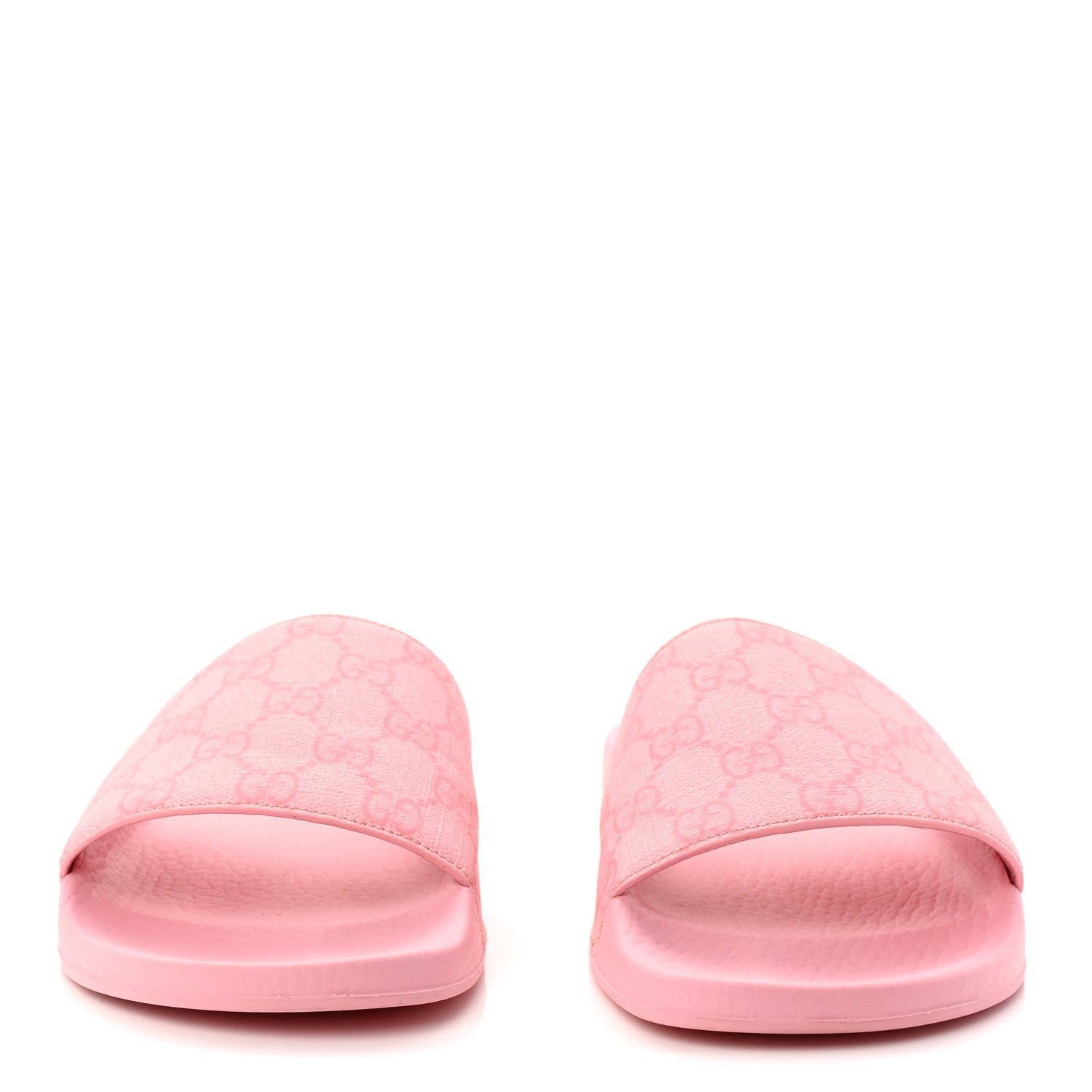 Gucci GG Supreme Monogram Slide Sandals 38 Cotton Candy Dark Cotton Candy 2 of 9