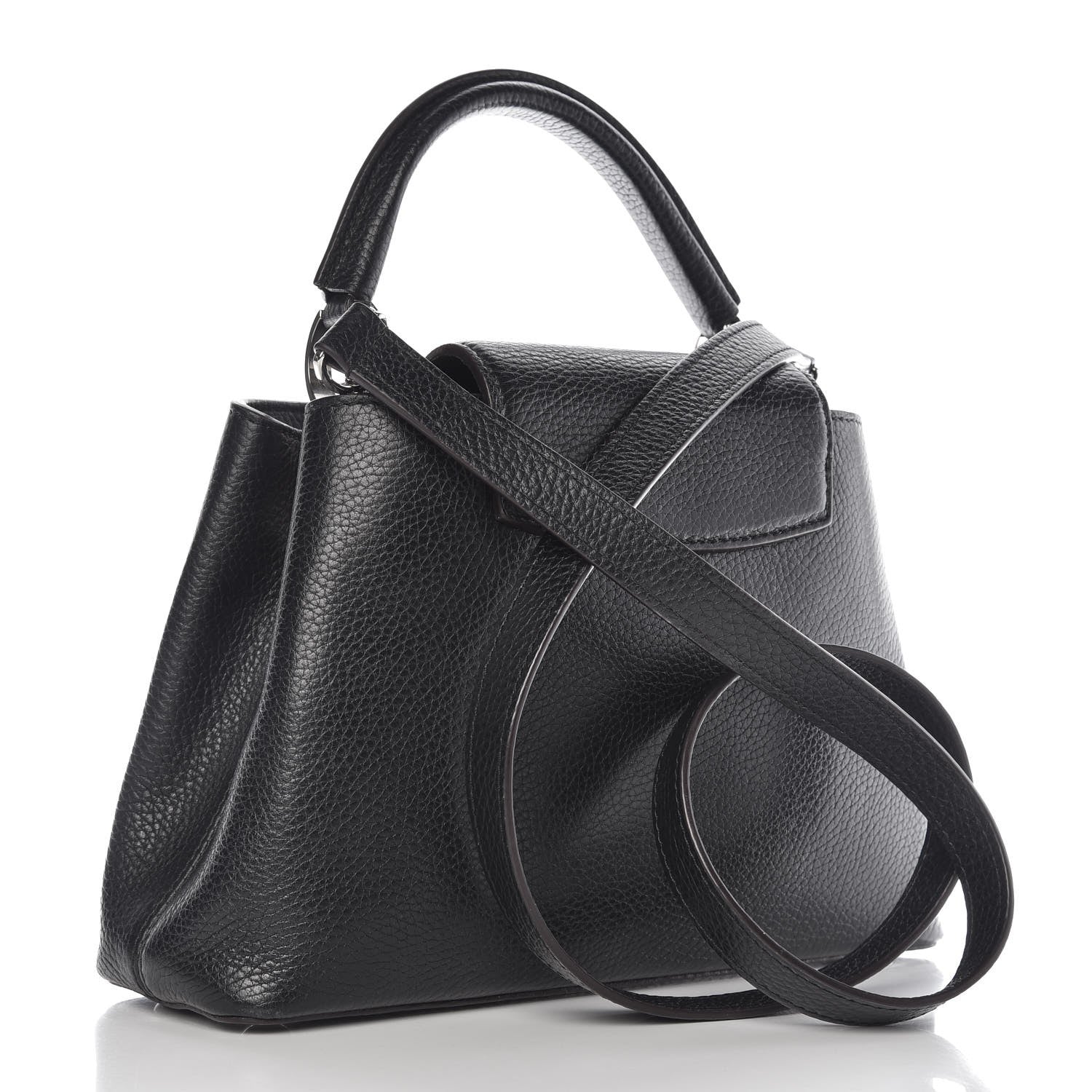 Louis Vuitton Taurillon Capucines BB Black 4 of 7