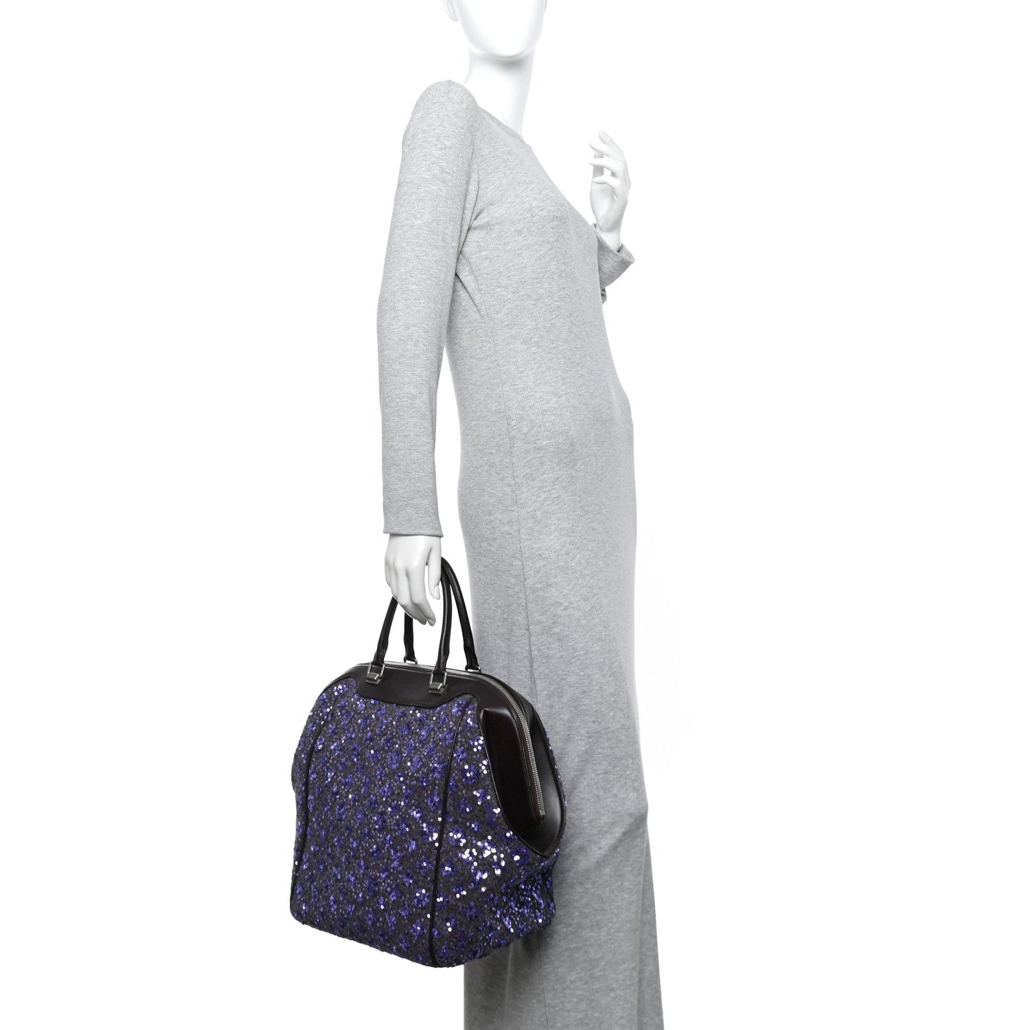 Louis Vuitton Sequin Monogram Sunshine Express North South Purple 2 of 15