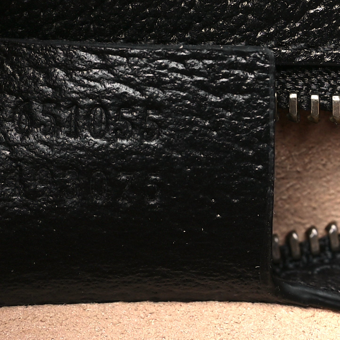 Textured Dollar Calfskin Web Small Ophidia Padlock Top Handle Bag Black