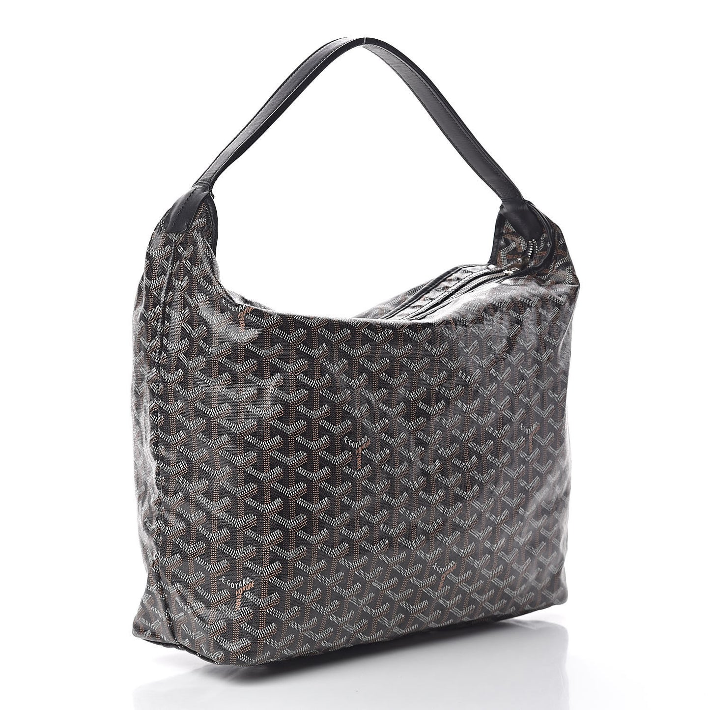 Goyardine Fidji Zip Hobo Black