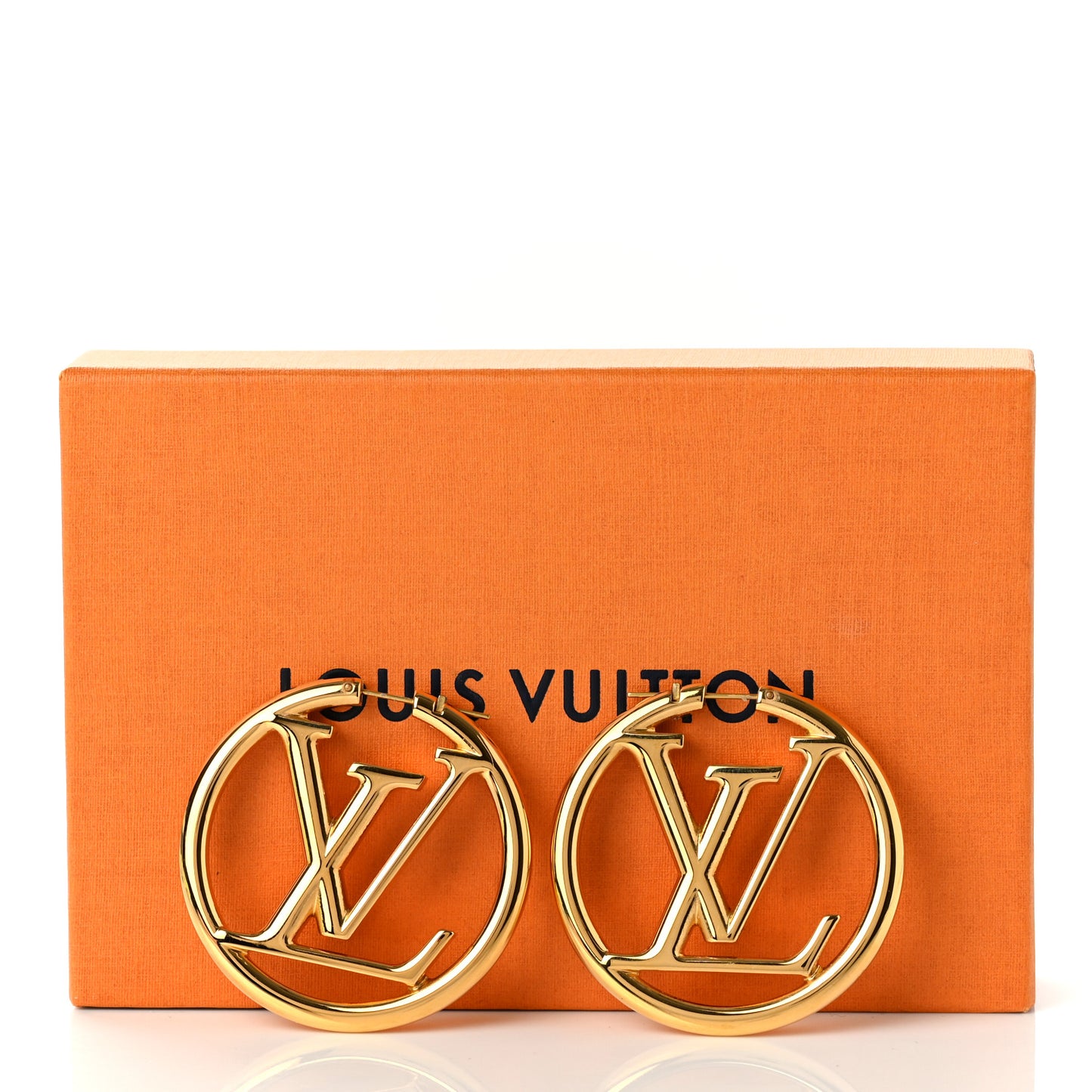 Metal Louise Hoop Earrings Gold