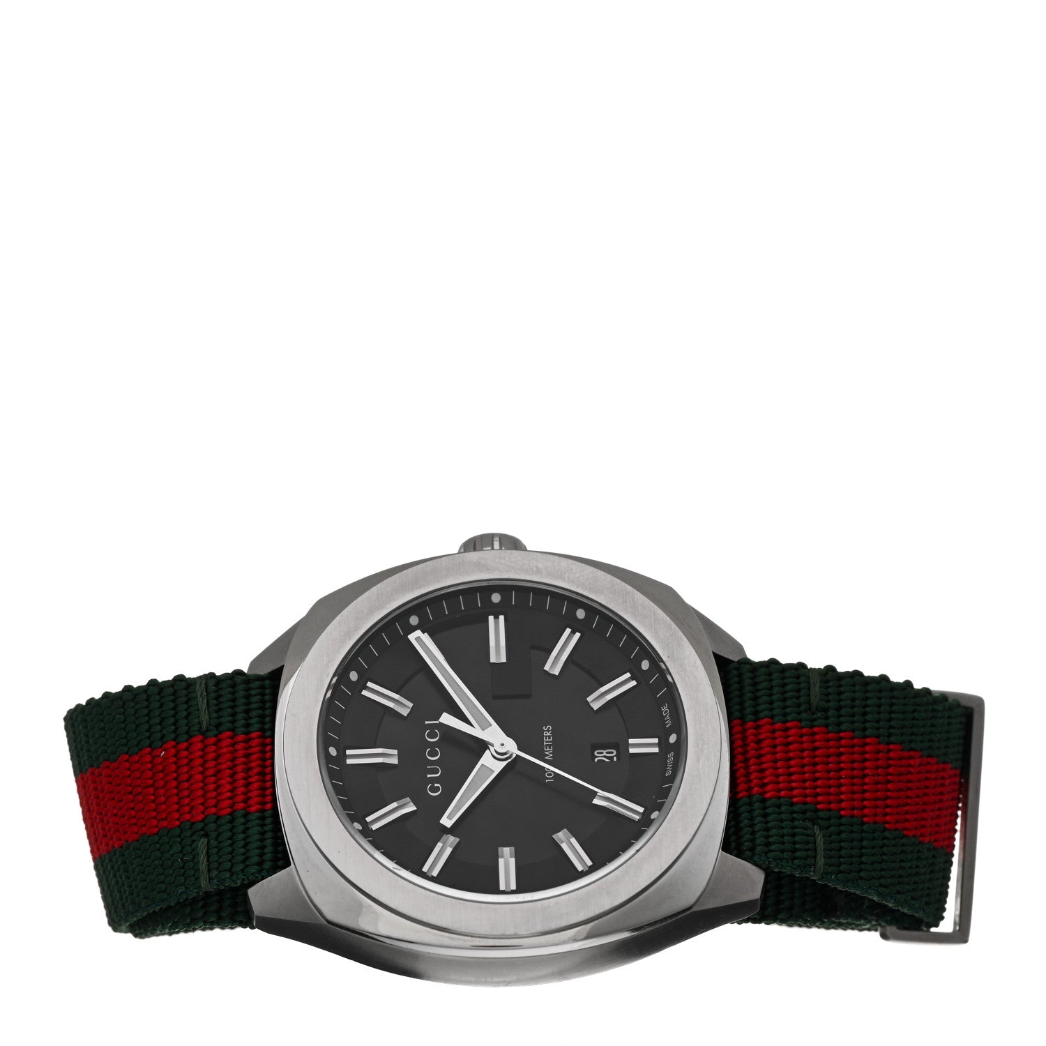 Gucci Stainless Steel Nylon 41mm GG2570 Quartz Watch Black 2 of 4