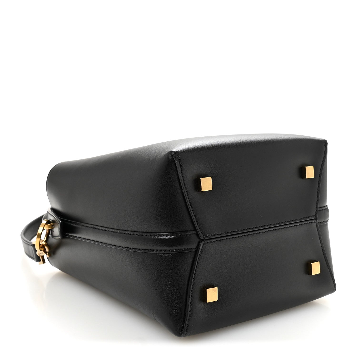 Saint Laurent Smooth Shiny Calfskin Monogram Le 37 Small Bucket Bag Black 4 of 9
