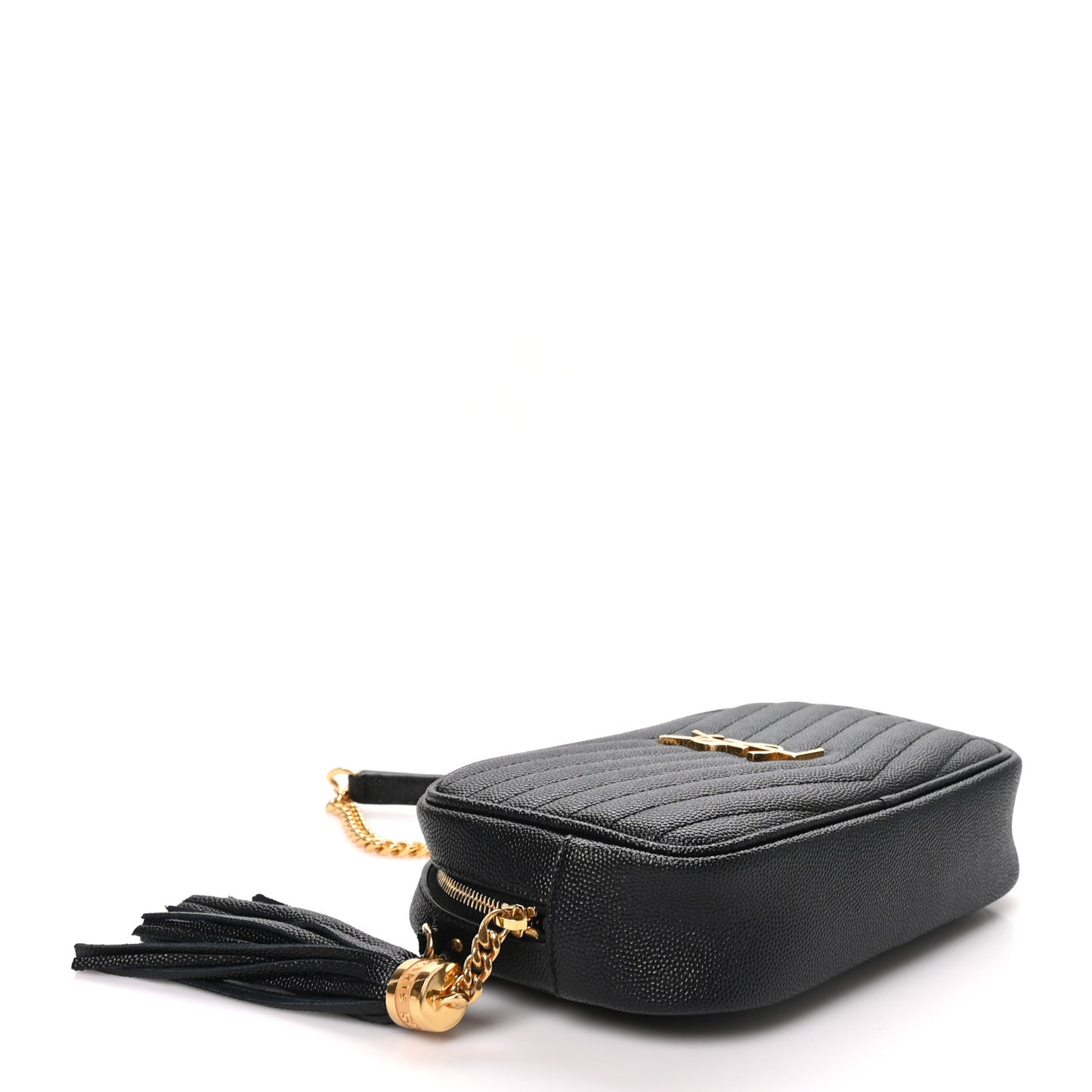 Grain De Poudre Matelasse Monogram Mini Lou Camera Bag Black