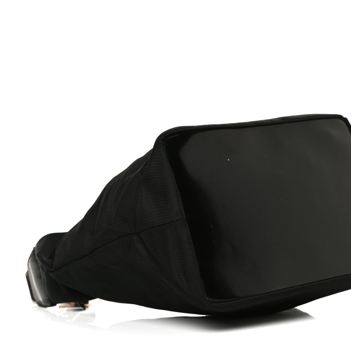 Nylon Bamboo Top Handle Hobo Black