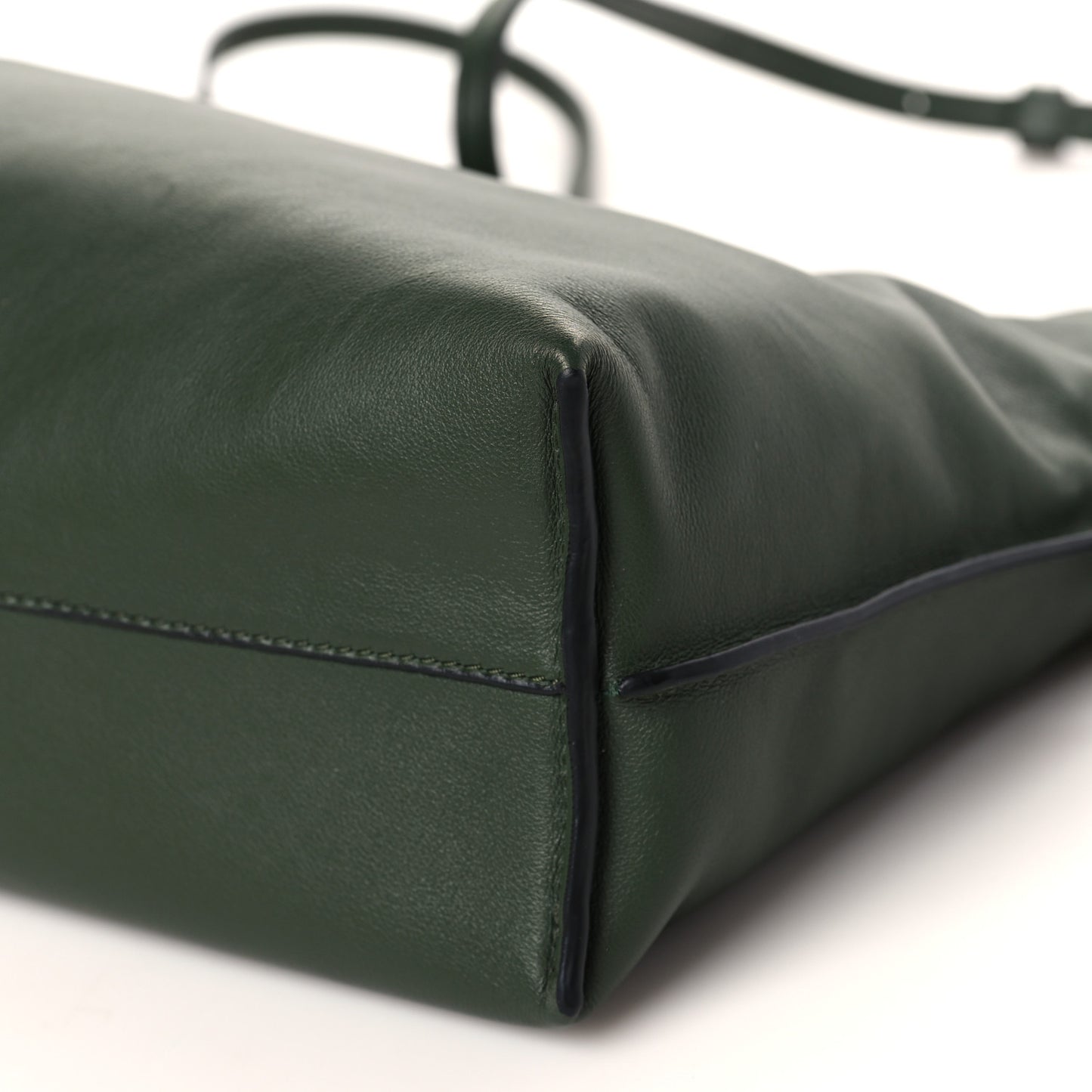 Nappa Flamenco Knot Clutch Vintage Khaki