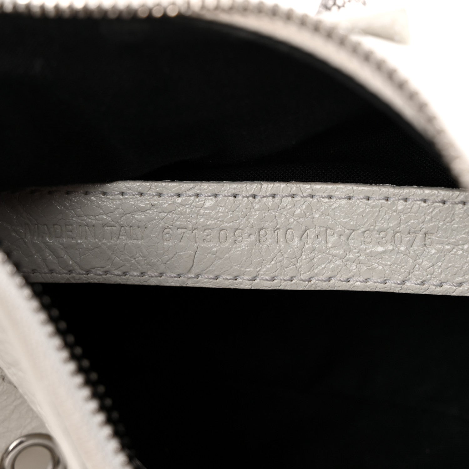 Balenciaga Agneau Arena Le Cagole Shoulder Bag XS Optic White 8 of 11