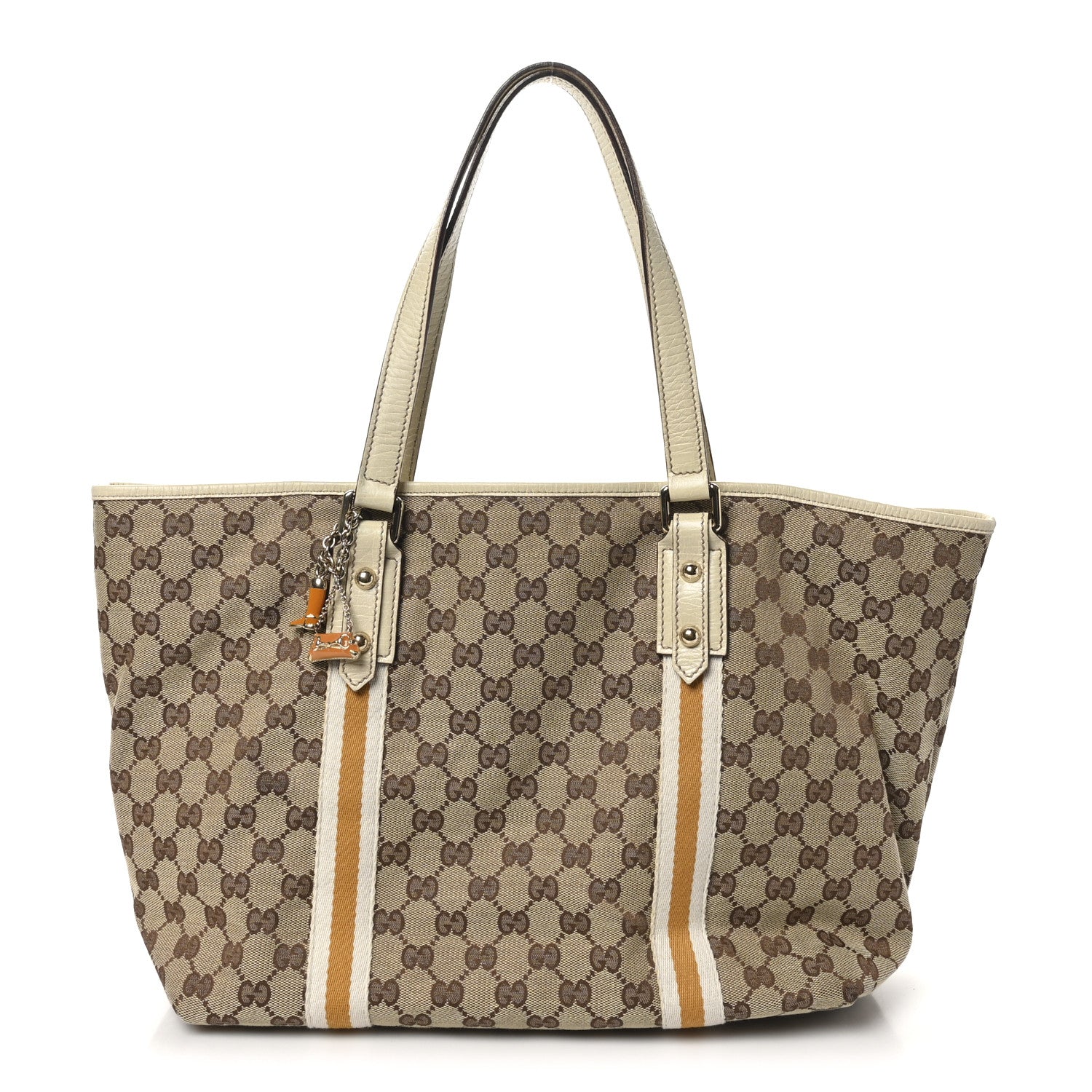 Gucci Monogram Large Jolicoeur Tote Yellow 1 of 11