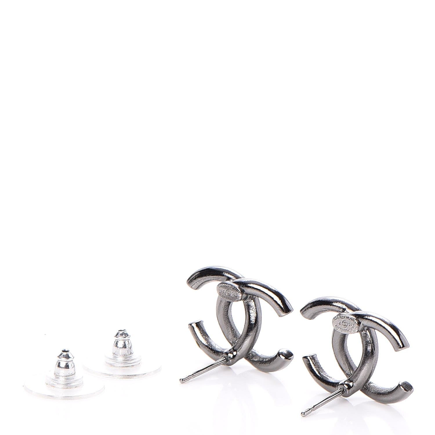 Chanel Crystal Baguette CC Earrings 3 of 5
