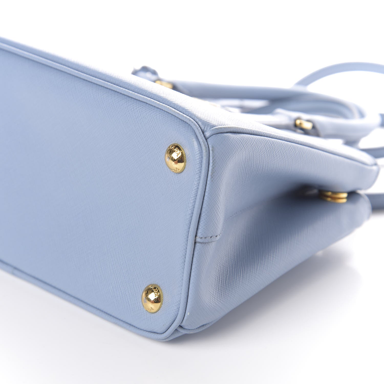 Prada Saffiano Mini Galleria Double Zip Tote Astrale 9 of 9