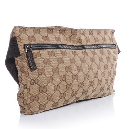 Gucci GG Monogram Web Double Pocket Belt Bag Ebony 5 of 31