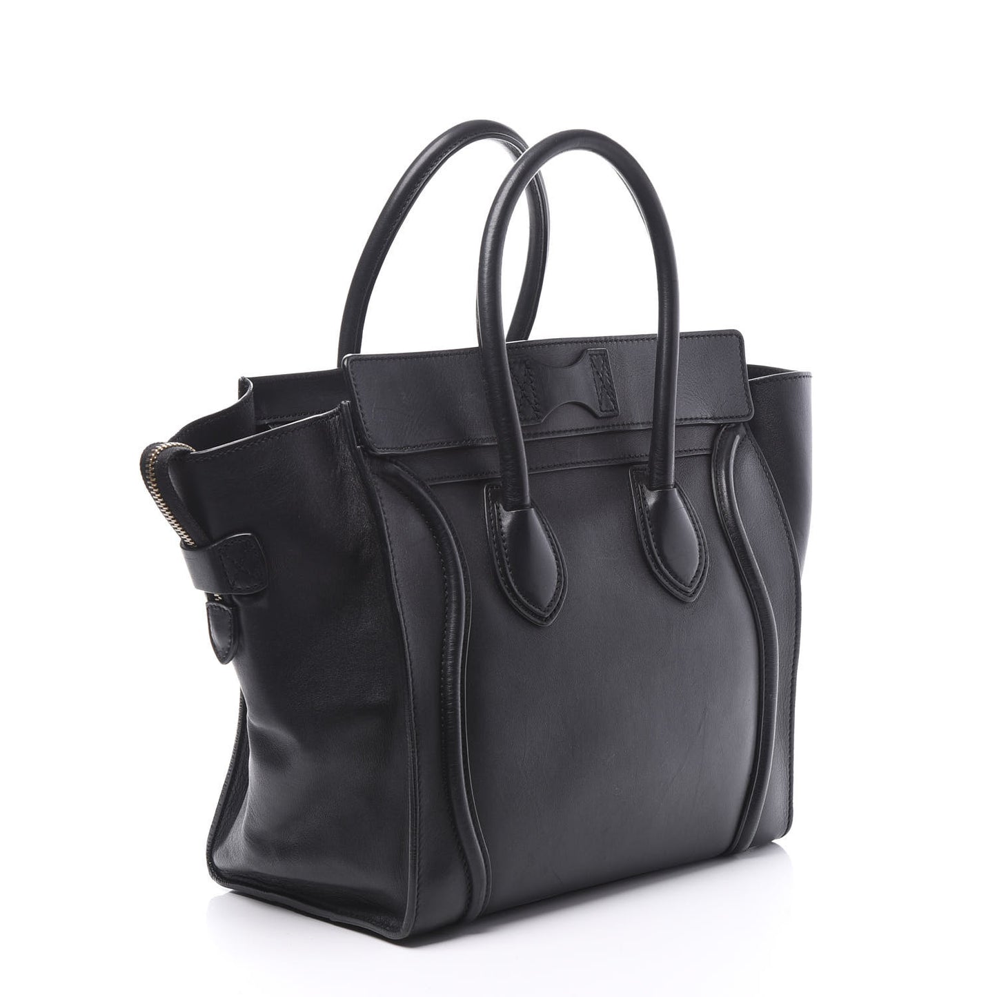 Smooth Calfskin Mini Luggage Black