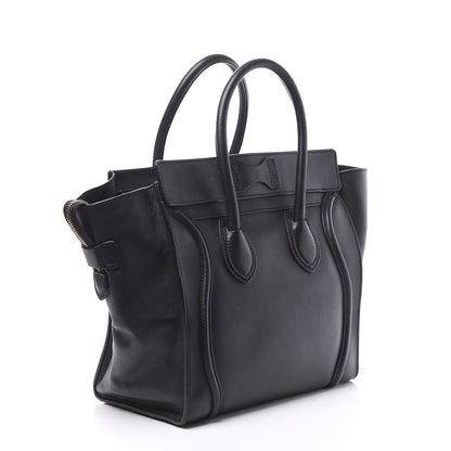 Celine Smooth Calfskin Mini Luggage Black 2 of 12