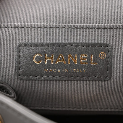 Chanel Lambskin Quilted Small Duma Drawstring Backpack Grey 6 of 11