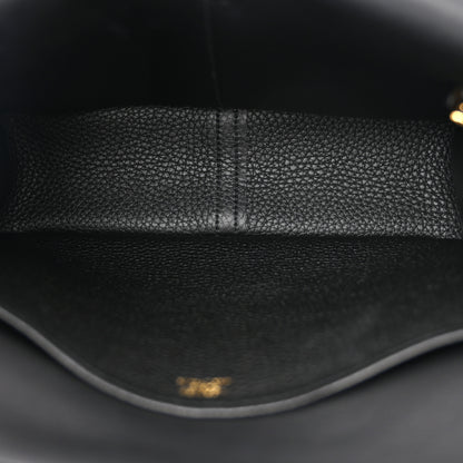 Hermes Taurillon Clemence Halzan 25 Black 7 of 11