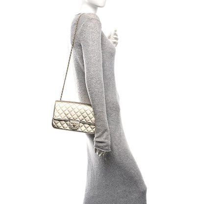 Chanel Metallic Caviar Quilted Medium CC Slide Flap Light Gold 2 of 11