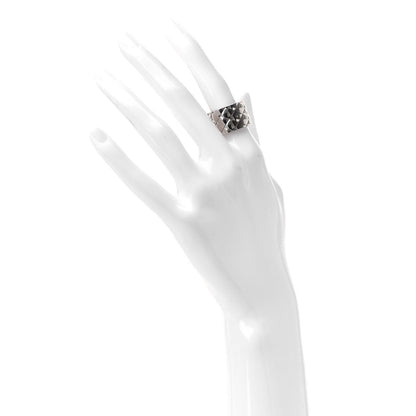 Chanel 18K White Gold Large Matelasse Ring 50 5.25 2 of 6