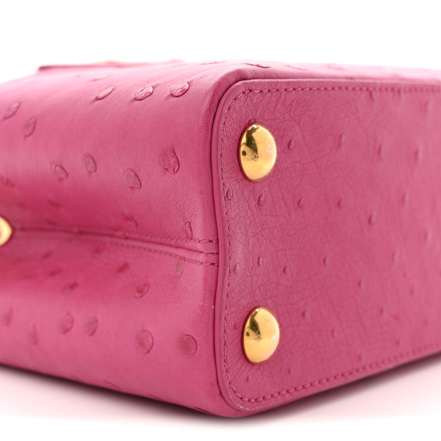 Louis Vuitton Ostrich Capucines BB Fuchsia 15 of 17