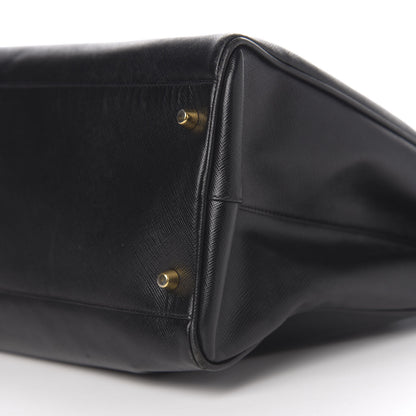 Prada Saffiano Lux Extra Large Galleria Double Zip Tote Black 8 of 10
