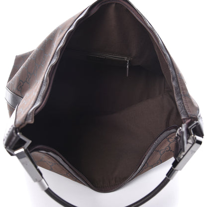 Gucci Nylon Monogram Hobo Dark Brown 5 of 12