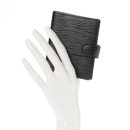 Louis Vuitton Epi Mini Agenda Cover Black 2 of 7