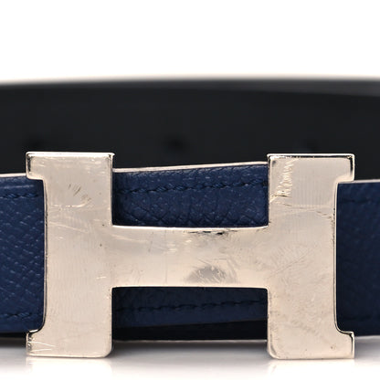 Hermes Swift Epsom 24mm Mini Constance H Belt 90 Black Bleu Saphir 2 of 5