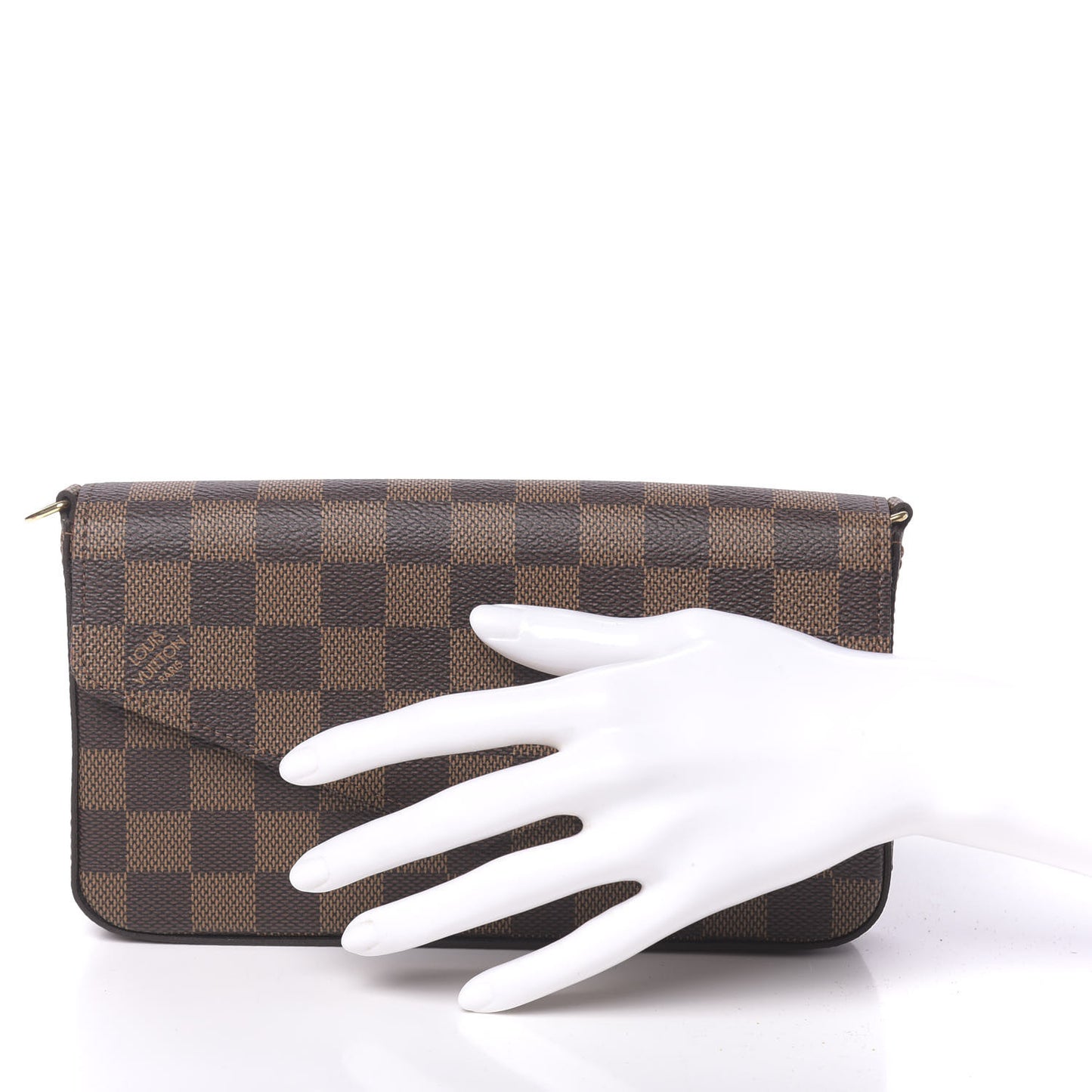 Damier Ebene Pochette Felicie Chain Wallet