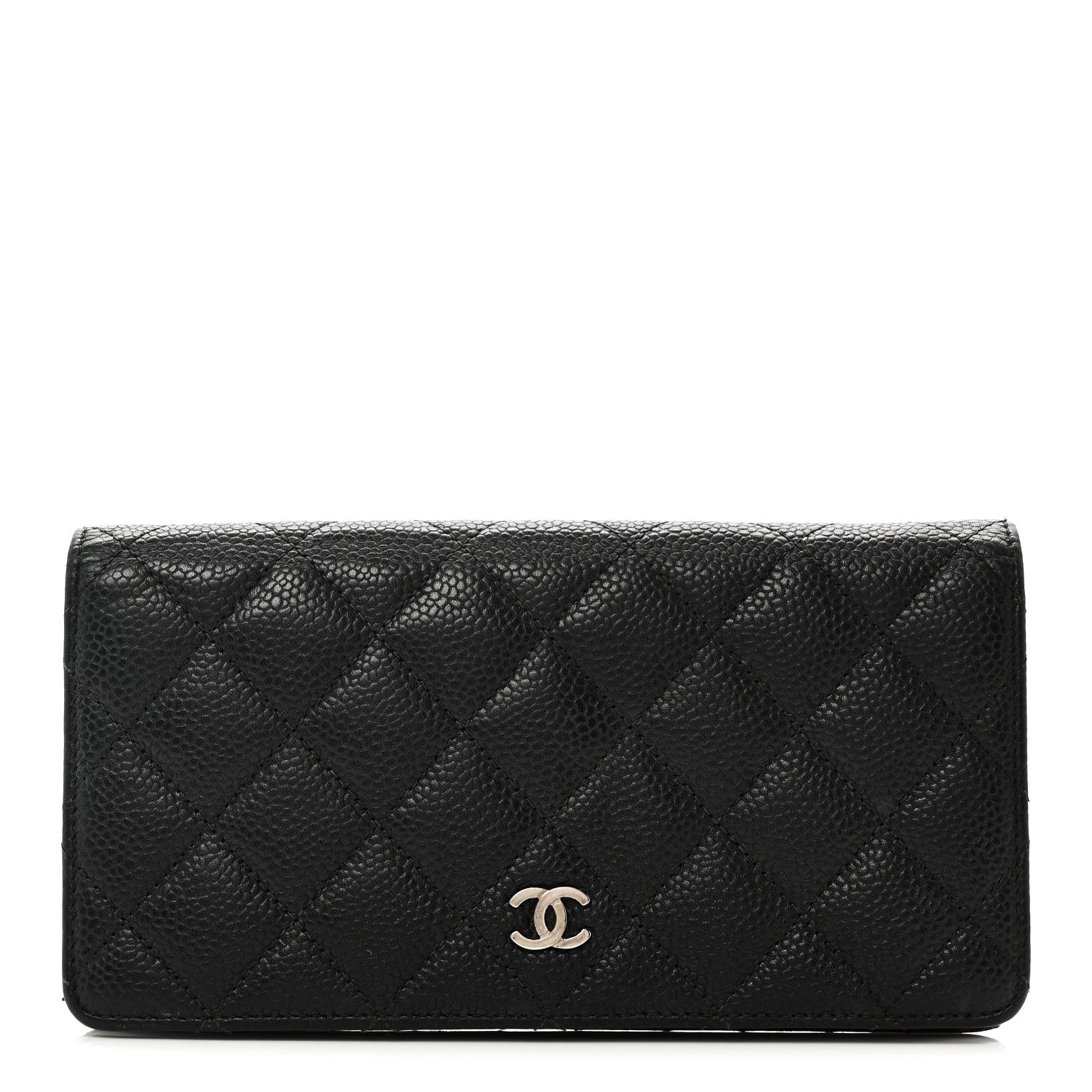 Chanel Caviar Quilted Yen Wallet Black 1 of 9