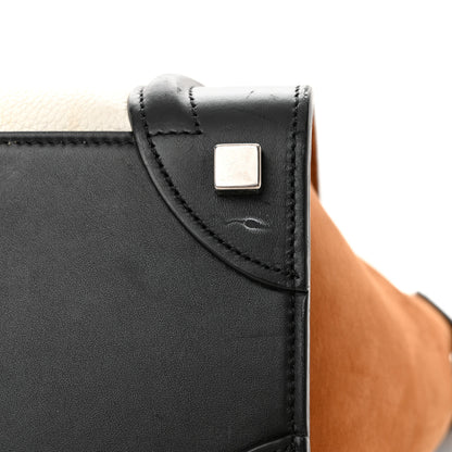 Celine Baby Grained Calfskin Nubuck Micro Tri-Color Luggage White 14 of 22