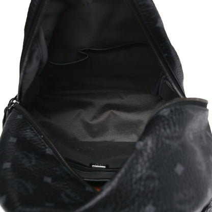 MCM Visetos Medium Side Studs Stark Backpack Black 4 of 12