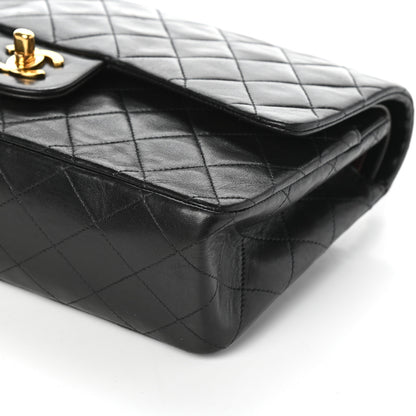 Chanel Lambskin Quilted Medium Double Flap Black 10 of 10