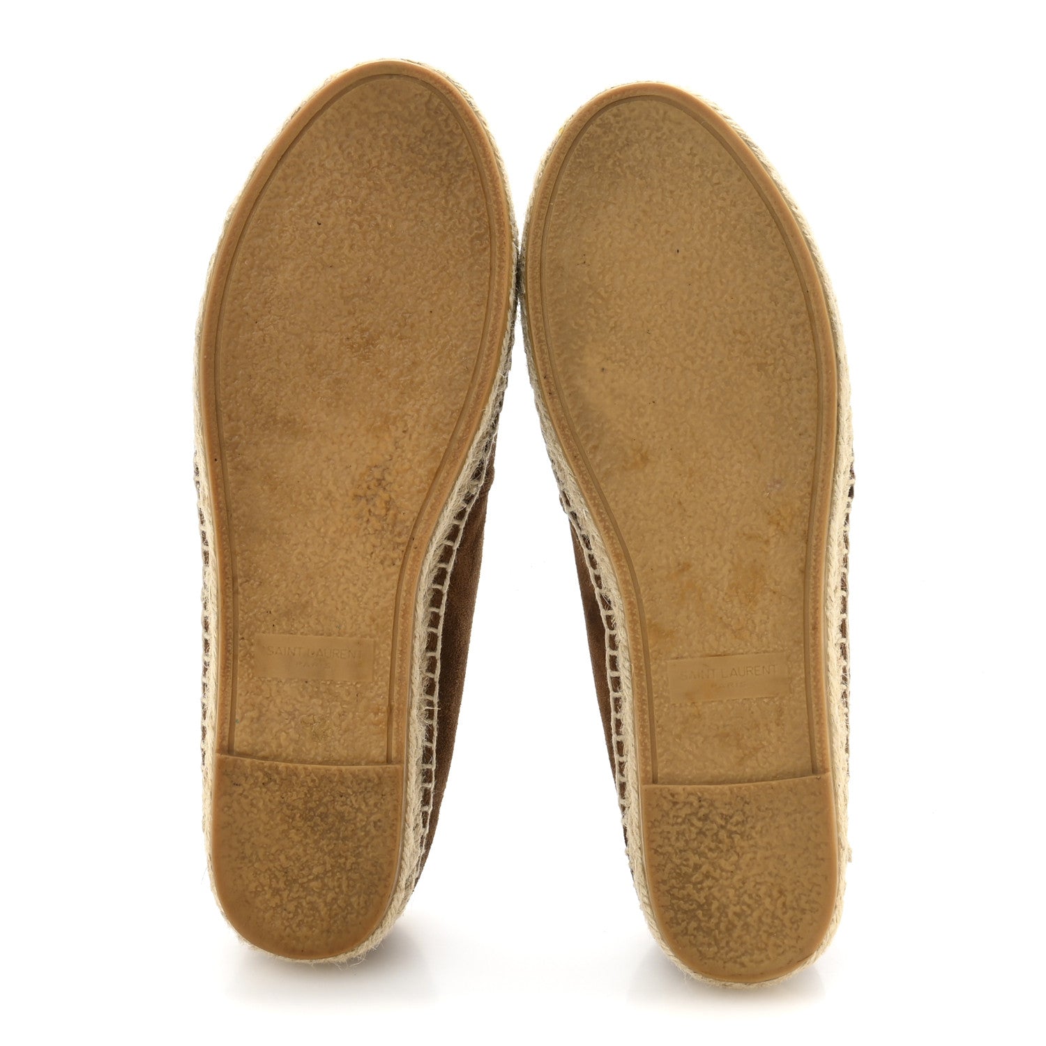 Saint Laurent Suede Monogram Espadrilles 36.5 Brown 6 of 11