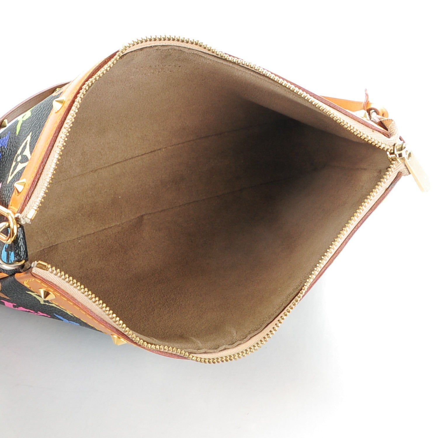 Louis Vuitton Monogram Multicolor Pochette Accessories Black 5 of 8
