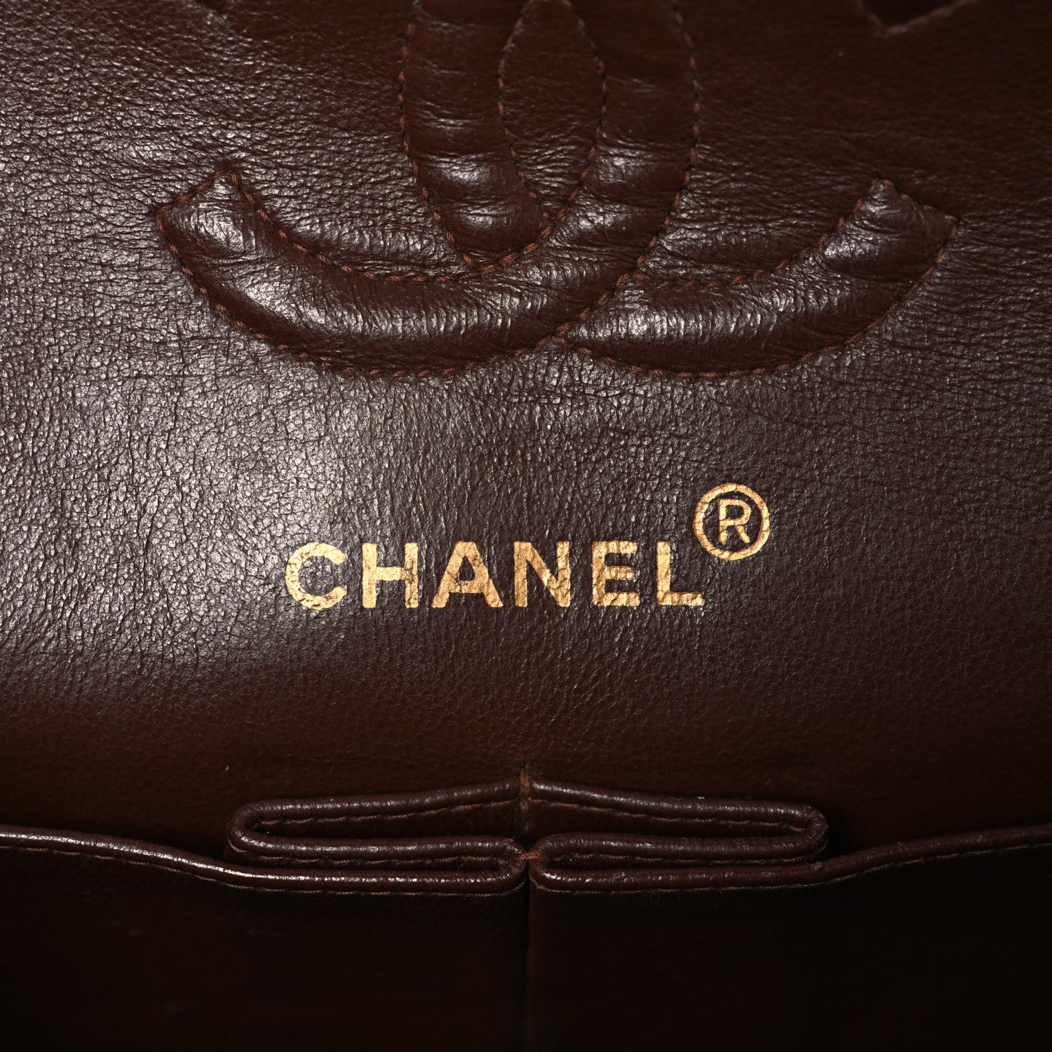 Chanel Lambskin Quilted Small Double Flap Brown 6 of 13