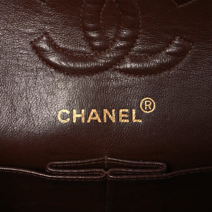 Chanel Lambskin Quilted Small Double Flap Brown 6 of 13