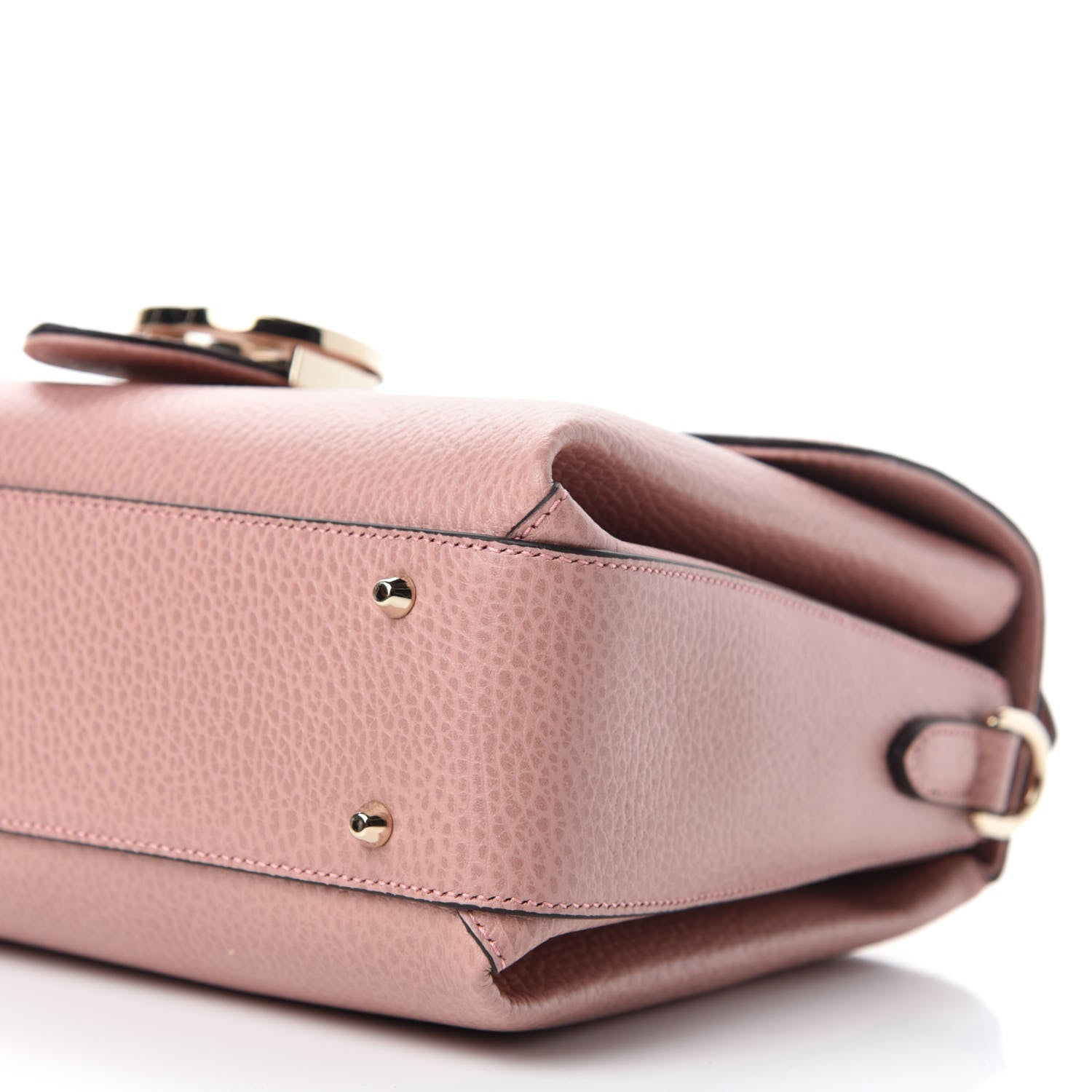 Gucci Dollar Calfskin Interlocking G Top Handle Shoulder Bag Soft Pink 7 of 10