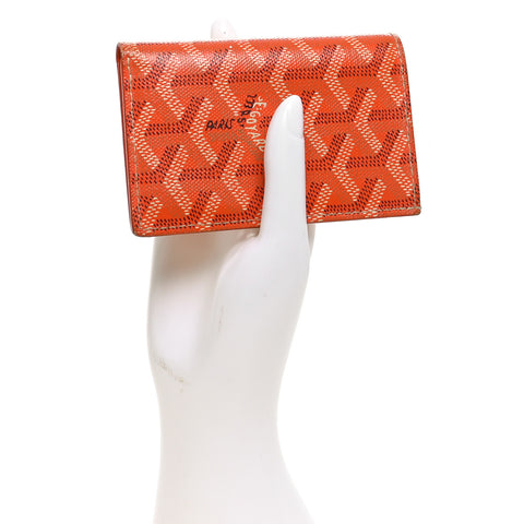 Goyardine Saint Pierre Card Holder Orange