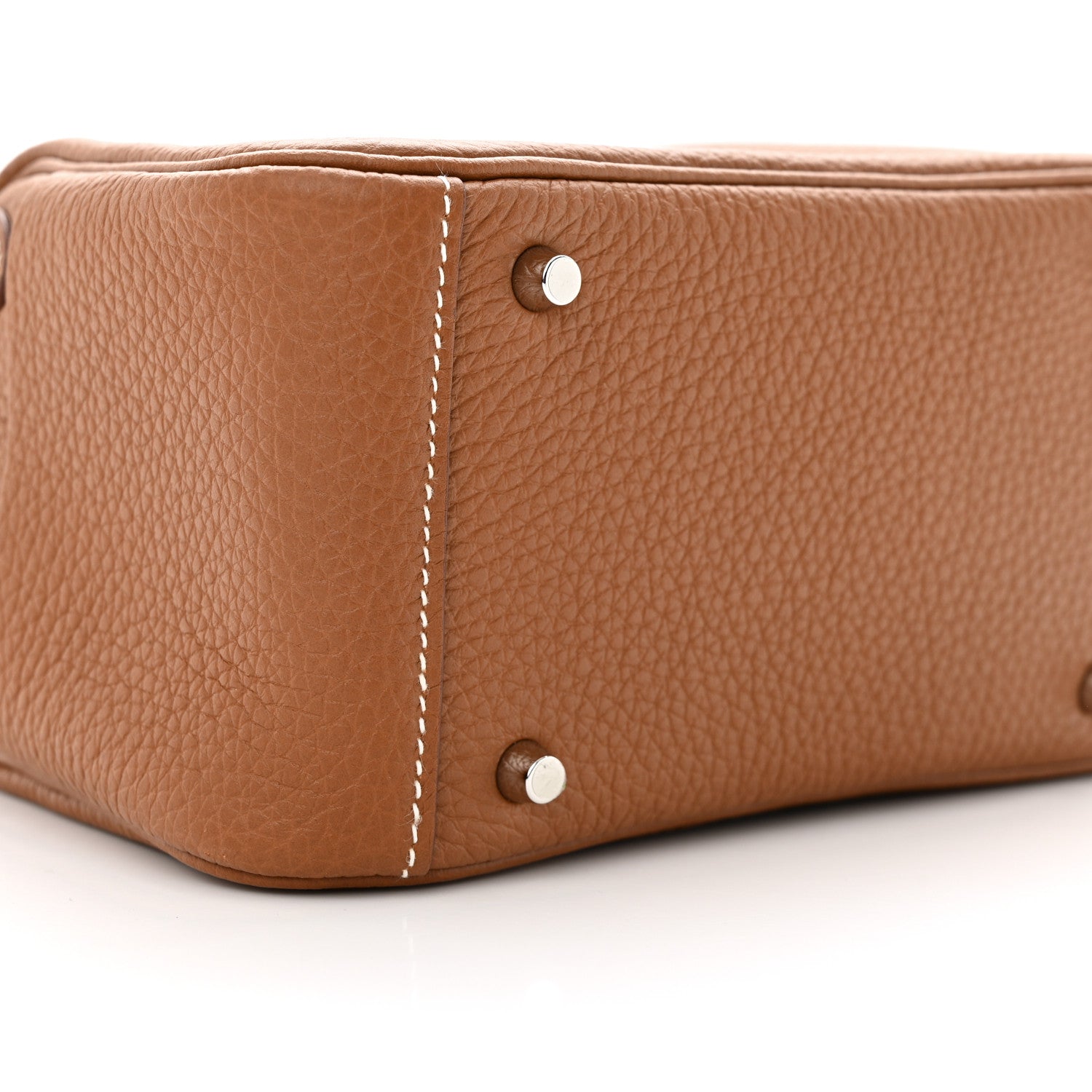 Hermes Taurillon Clemence Mini Lindy 20 Gold 9 of 11